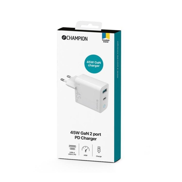 CHAMPION 45 W 2 port PD Charger