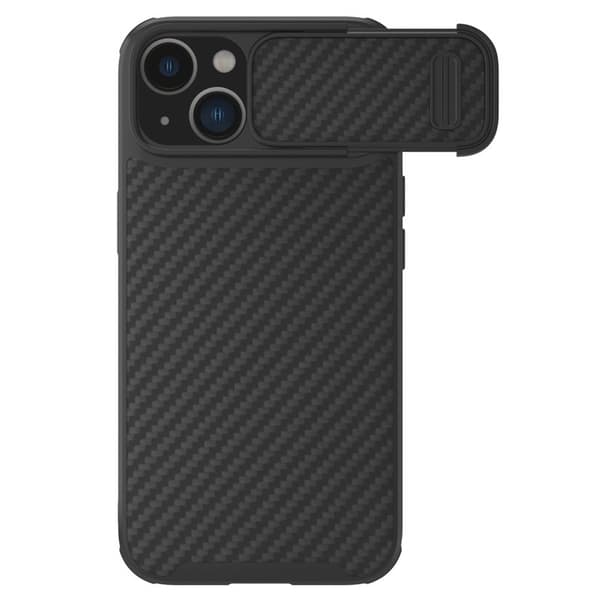NILLKIN Mobilskal till iPhone 14 Plus Kolfiber Anti-drop Svart