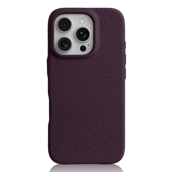 MELKCO Mobilskal till iPhone 16 Pro Max Magnetiskt Äkta Läder Lila