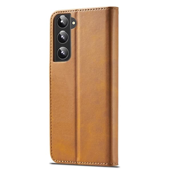 LC.IMEEKE Samsung Galaxy S22+ Plånboksfodral Konstläder - Ljusbrun