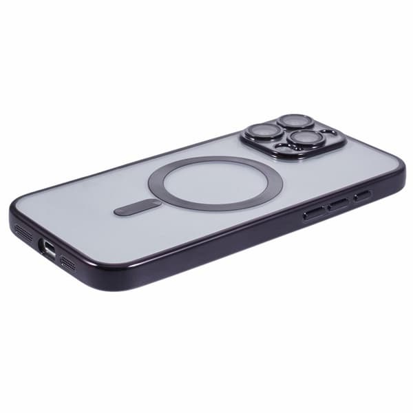 X-LEVEL Mobilskal till iPhone 16 Pro Max MagSafe Transparent TPU Svart