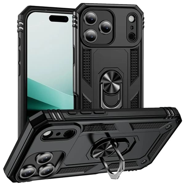 Mobilskal till iPhone 17 Pro Max med Kickstand - Svart Svart