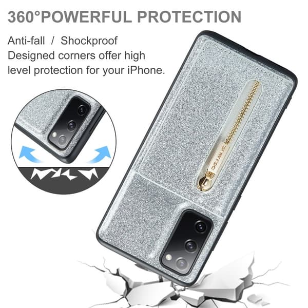 DG.MING M3 Series Mobilskal för Samsung Galaxy S20 FE 4G/5G Silver