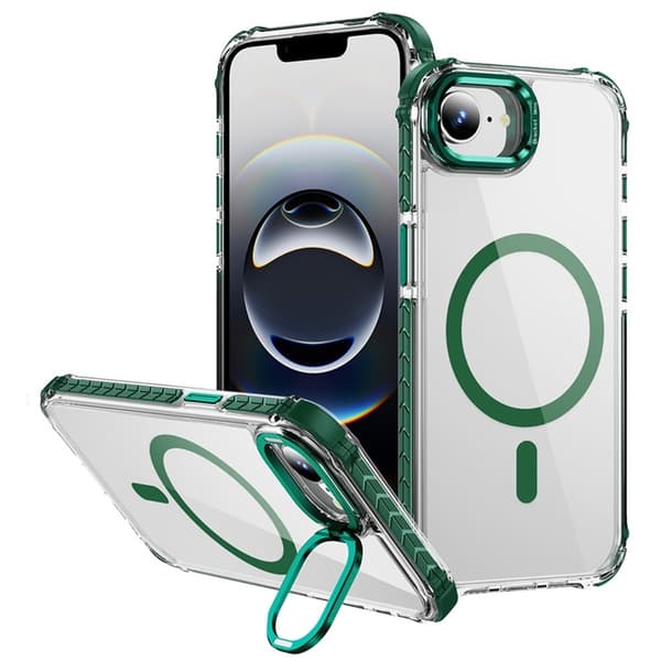 Mobilskal till iPhone 16e MagSafe Kickstand - Grön Grön