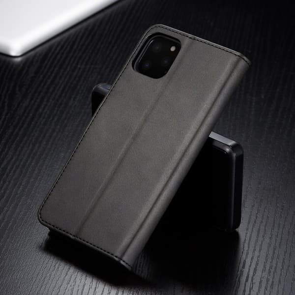 LC.imeeke iPhone 11 Pro Max Plånboksfodral Konstläder - Svart