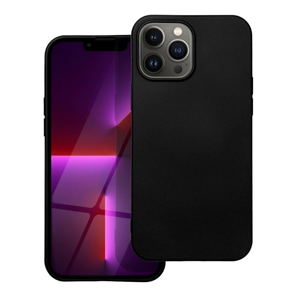 Forcell iPhone 14 Pro Max Cover Silikon Lite Sort Black