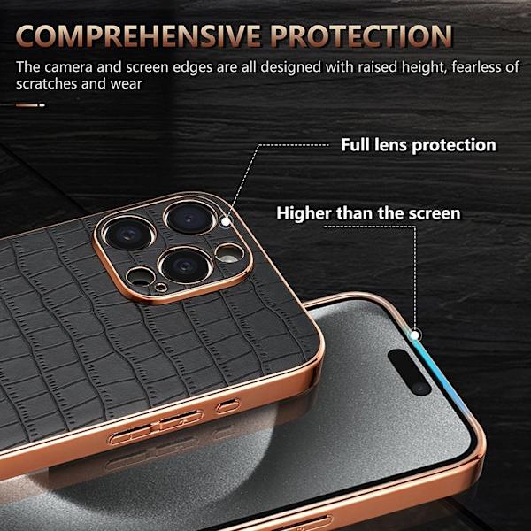 AZNS iPhone 14 Pro Max Plånboksfodral Konstläder - Grön