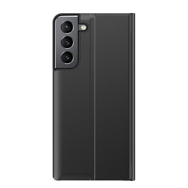 Galaxy S23 Plus -kotelo Sleep Flip - Musta Black
