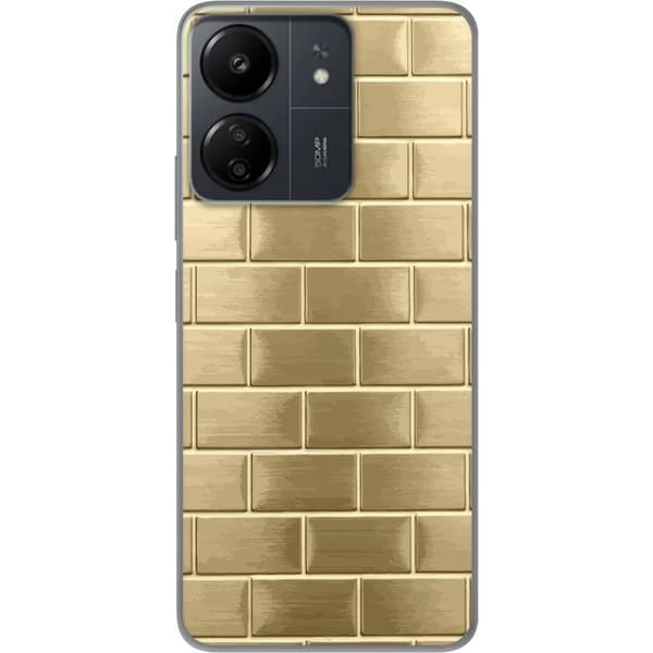 Mobilskal till Xiaomi Redmi 13C med Gyllene Murstenar