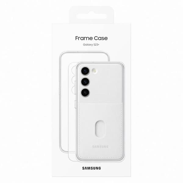 Samsung Galaxy S23 Plus -kuori Frame Cover - Valkoinen Vit