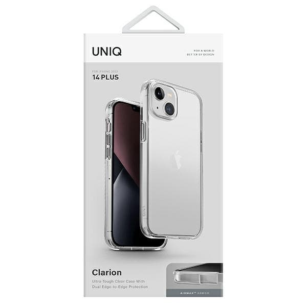 UNIQ Telefontaske til iPhone 14 Plus MagSafe Clarion - Gennemsigtig