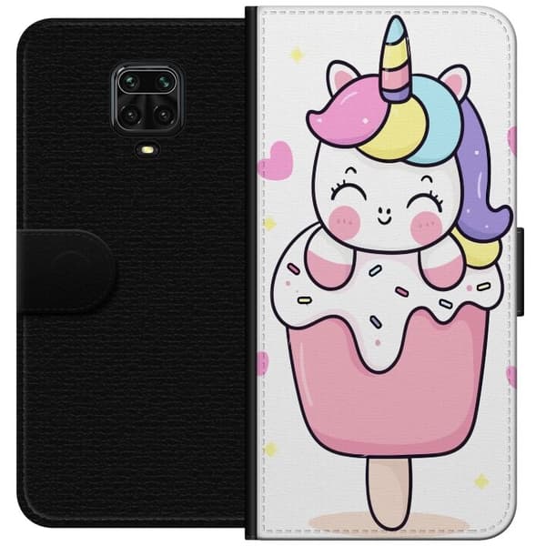 Pungcover til Xiaomi Redmi Note 9 Pro med Glad enhjørning