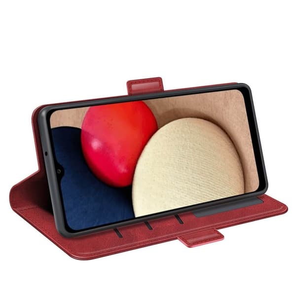 Flip Folio Plånboksfodral till Samsung Galaxy A03s - Röd Red
