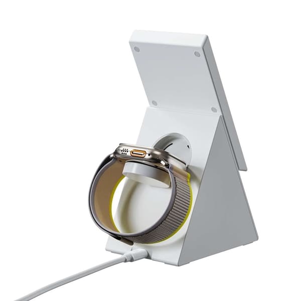 Choetech 3-in-1 Trådlös Laddare Universala 15W - Vit Vit