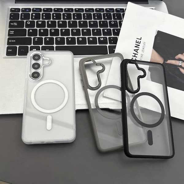 Mobilskal för Samsung Galaxy S26 Plus Magnetiskt TPU + PC - Grå