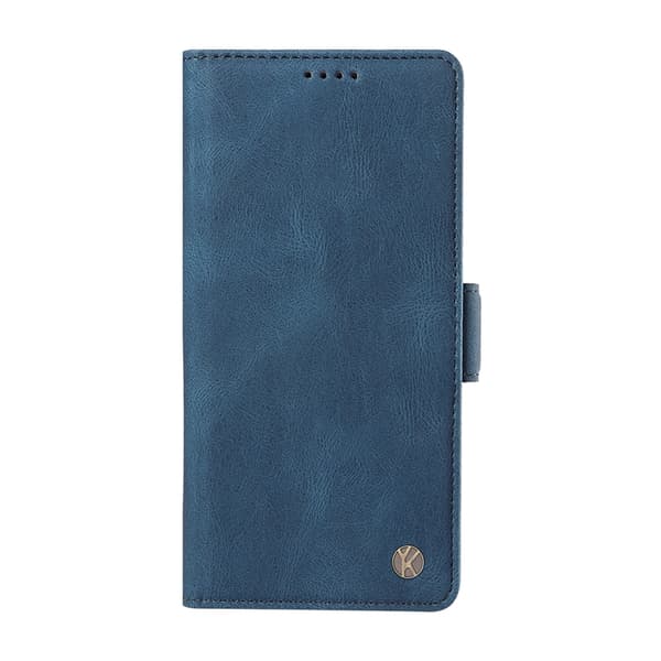 YIKATU OnePlus 15 5G Konstläder Plånboksfodral Skin-touch Feeling Blå