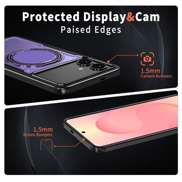 Mobilskal till Samsung Galaxy S26 Edge Magnetiskt TPU + PC - Lila