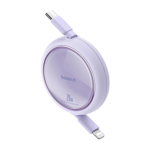 Baseus USB-C Till Lightning 20W 1m Kabel Free2Pull Lila