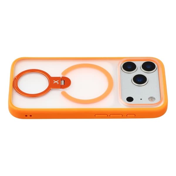 X-LEVEL Mobilskal till iPhone 17 Pro Max med Rotating Kickstand Orange