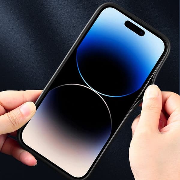 X-LEVEL Mobilskal till iPhone 15 Pro Splicing Skydd PU Läder TPU Svart