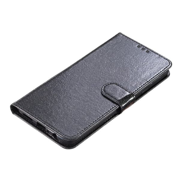 Samsung Galaxy S26 Edge Plånboksfodral Glitter Anti-Scratch Konstläder - Svart