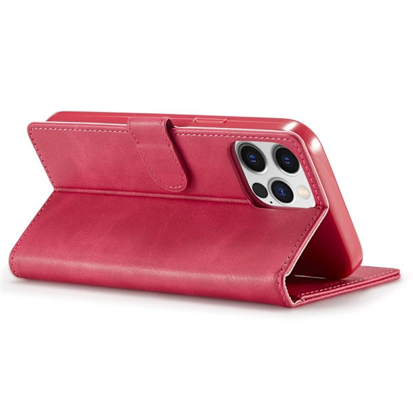 LC.IMEEKE Plånboksfodral för iPhone 15 Pro - Konstläder - Rosa