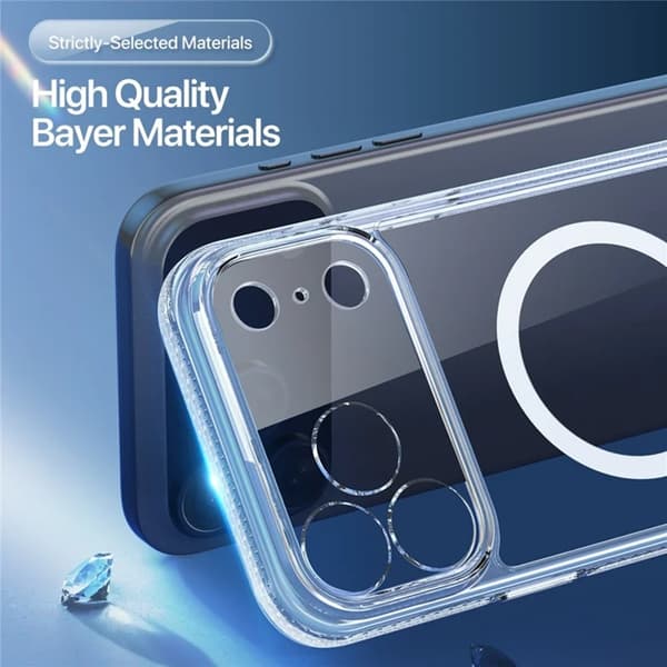 Dux Ducis telefontaske til iPhone 17 Pro Max MagSafe Clin - Klar Transparent