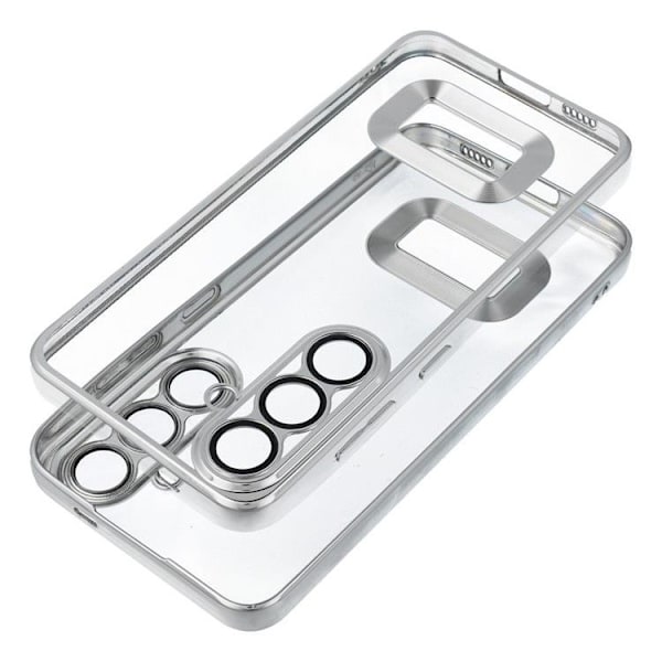 Telefontaske til Galaxy S25 Glam - Sølv Silver