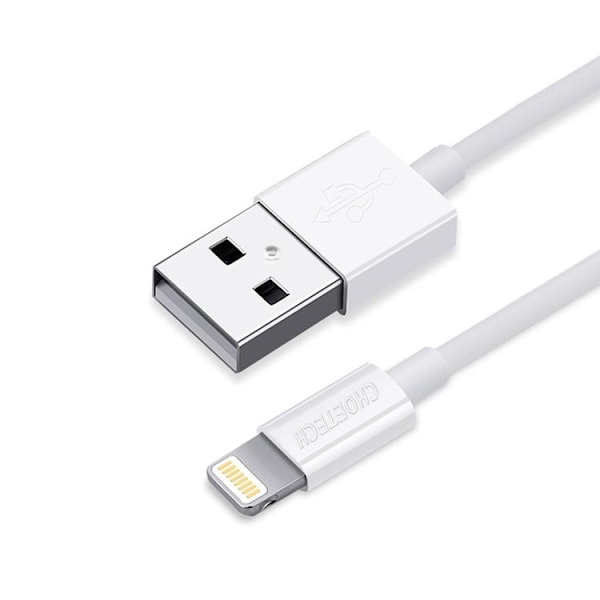 Choetech USB-A till Lightning kabel 1.8m - Vit