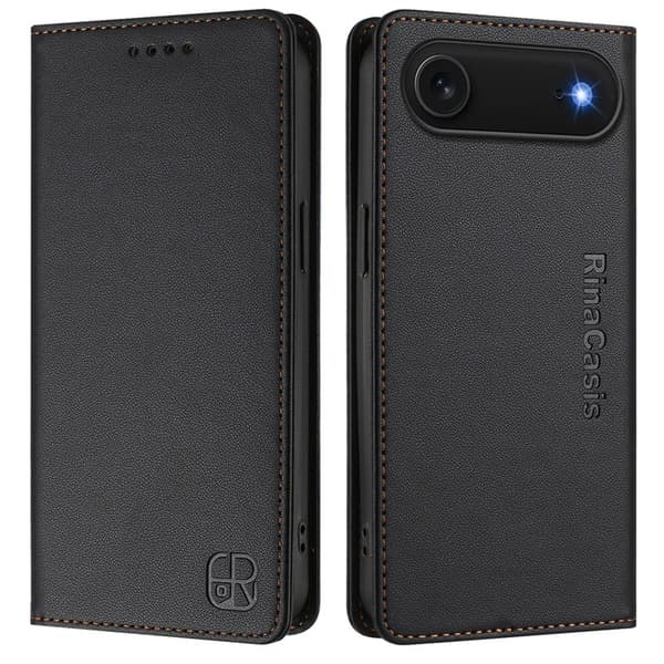 RINACASIS iPhone Air Plånboksfodral RC01 RFID - Svart Svart