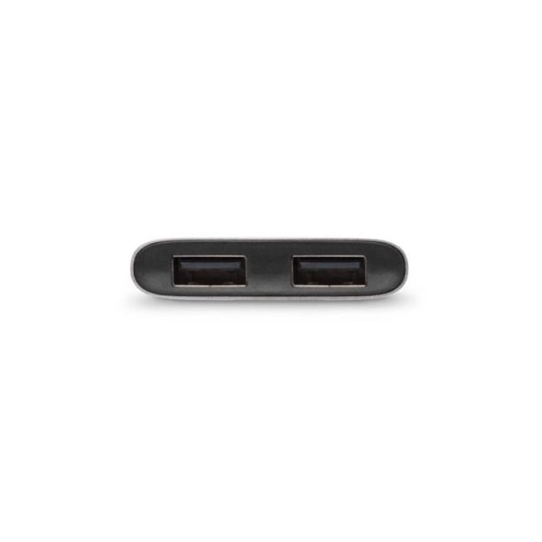Moshi USB-C Till Dubbell-A Adapter - Grå
