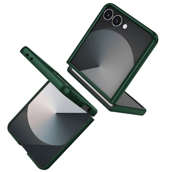 Mobilskal till Galaxy Z Flip 7 5G Rotatable Ring Kickstand Grön