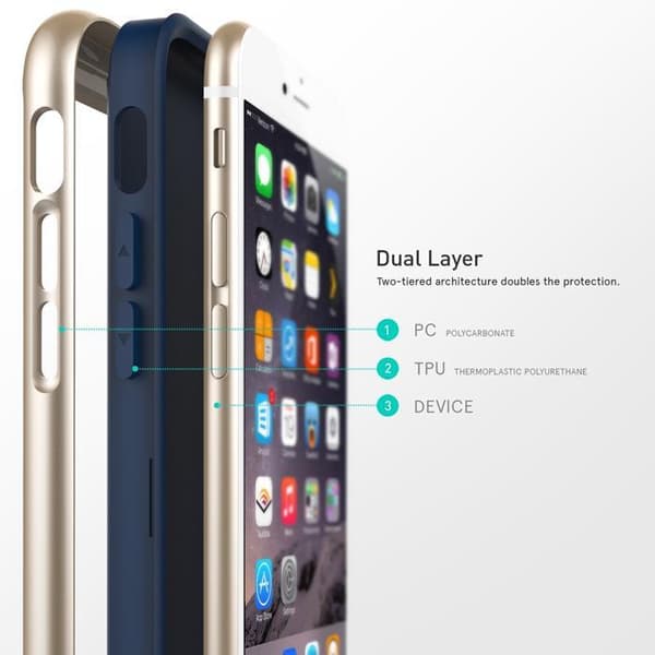 Caseology Envoy -kotelo Apple iPhone 6(S) Plus - Sininen Blue