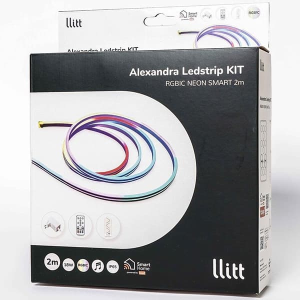 LLITT Alexandra Ledstrip RGBIC Neon IP65 Tuya WiFi 2m