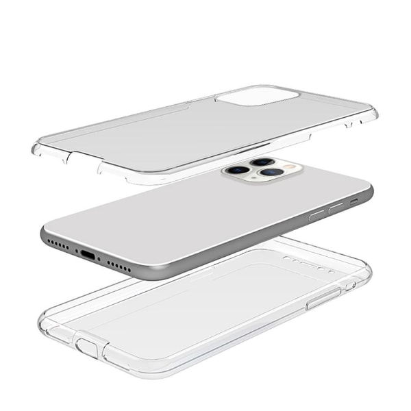 360 ° Full Cover Cover til iPhone 11 Pro - Gennemsigtig