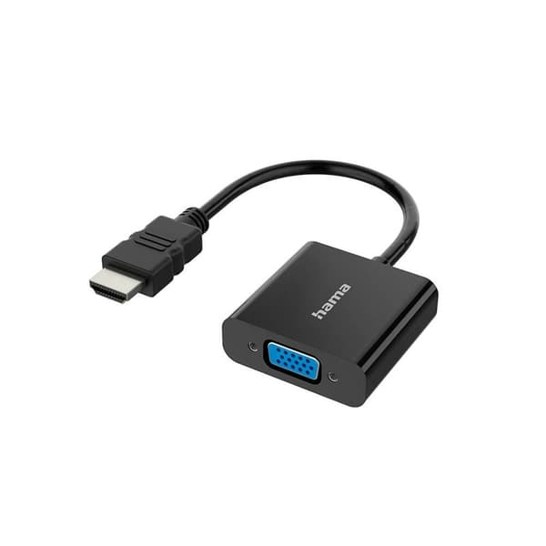 HAMA Adapter HDMI-VGA Full-HD 1080p Svart