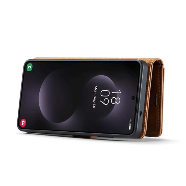 DG.Ming Plånboksfodral för Samsung Galaxy S26 Ultra Äkta läder Ställ - Brun