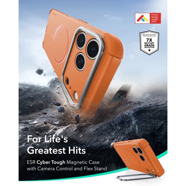 ESR Mobilskal För iPhone 17 Pro/18 Pro Magsafe Cyber Tough Kickstand