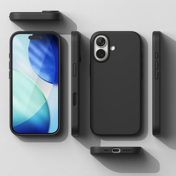 Ringke Telefontaske til iPhone 17 Magsafe Magnetisk Silikone - Sort Svart