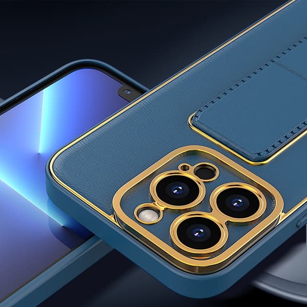 iPhone 12 Pro -kuori Kickstand - Sininen Blå