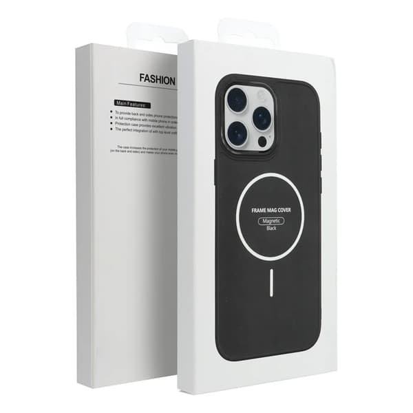 Mobilskal till iPhone 12 Mini Magsafe Frame - Svart Svart