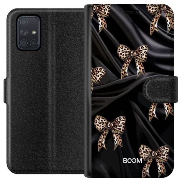 Plånboksfodral till Samsung Galaxy A71 med Leopard Bow