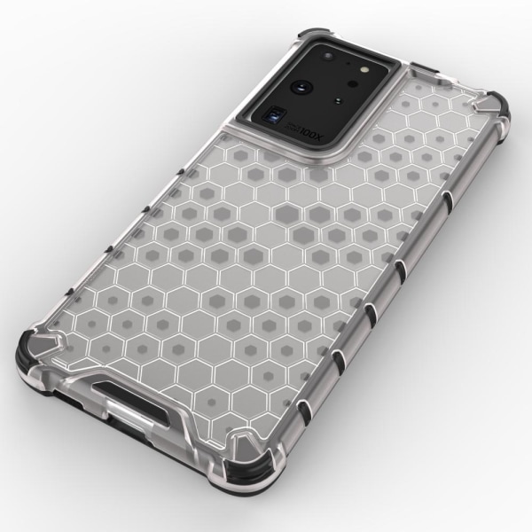 Galaxy S22 Ultra Skal Honeycomb Armored - Transparent