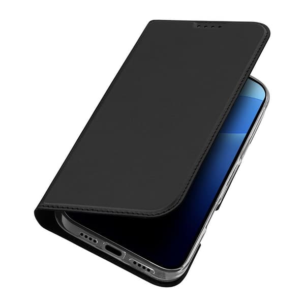 DUX DUCIS Skin Pro iPhone 16 Pro Plånboksfodral KonstLäder - Svart