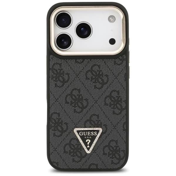 Guess Mobilskal till iPhone 17 Pro MagSafe Triangle Logo & Stand Svart