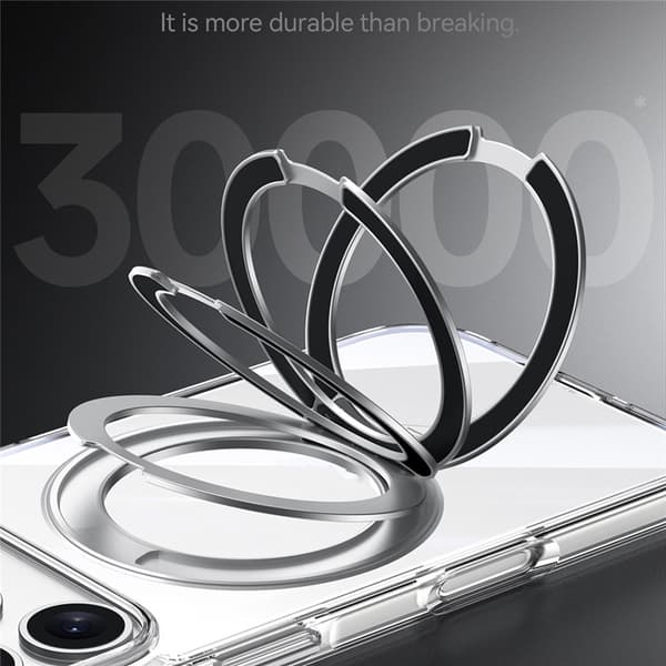 SULADA Mobilskal till iPhone 17 MagSafe Kickstand TPU+PC - Clear Transparent