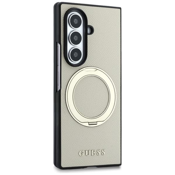 Guess Mobilskal För Galaxy Z Fold 8 Ultra MagSafe Ring Stand Grained Classic