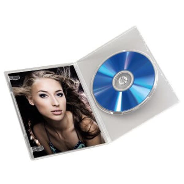 HAMA DVD-boks Slim Transparent 10-pak