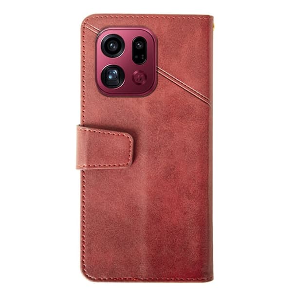 IDEWEI Oppo Find X9 Pro Plånboksfodral Konstläder - Röd