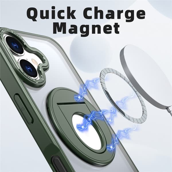Mobilskal till iPhone 17 MagSafe Rotating Kickstand - Grön Grön
